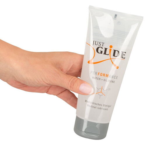 Just Glide Performance vand- og silikonebaseret medicinsk glidecreme 20 ml 1