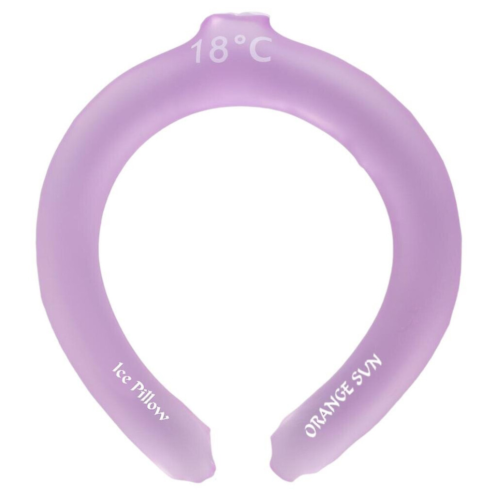 Purple (Purple) Cooling Neck Wrap Wearable Ice Pack Reusable Neck Cooler For Cycling Running
