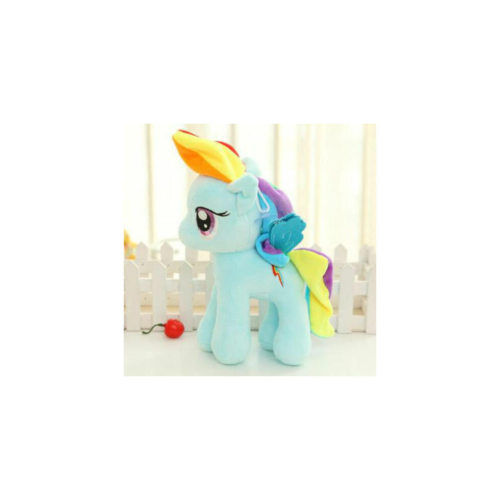 (  Rainbow Dash) 25cm Large Stuffed Plush Teddy Doll Toys Kid Children Soft Birthday