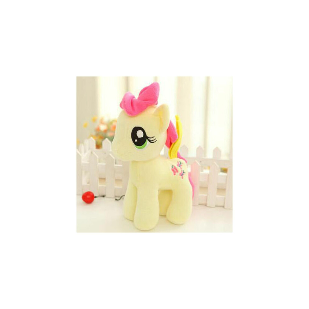 (  Fluttershy) 25cm Large Stuffed Plush Teddy Doll Toys Kid Children Soft Birthday