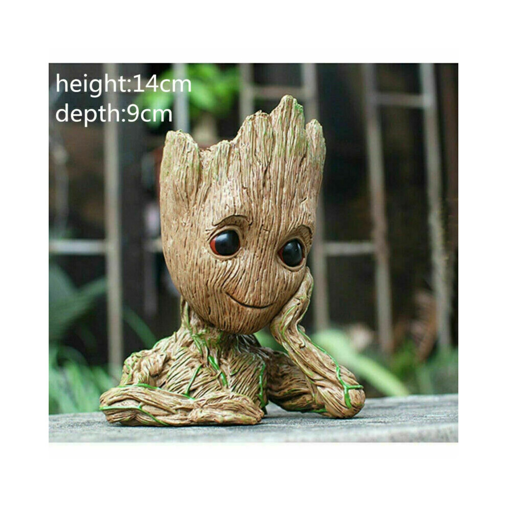 (  Groot-A) Baby Groot The Galaxy Vol 2 Guardians Flowerpot Tree Man Figure