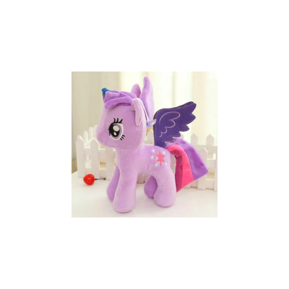 ( Twilight Sparkle) 25cm Large Stuffed Plush Teddy Doll Toys Kid Children Soft Birthday