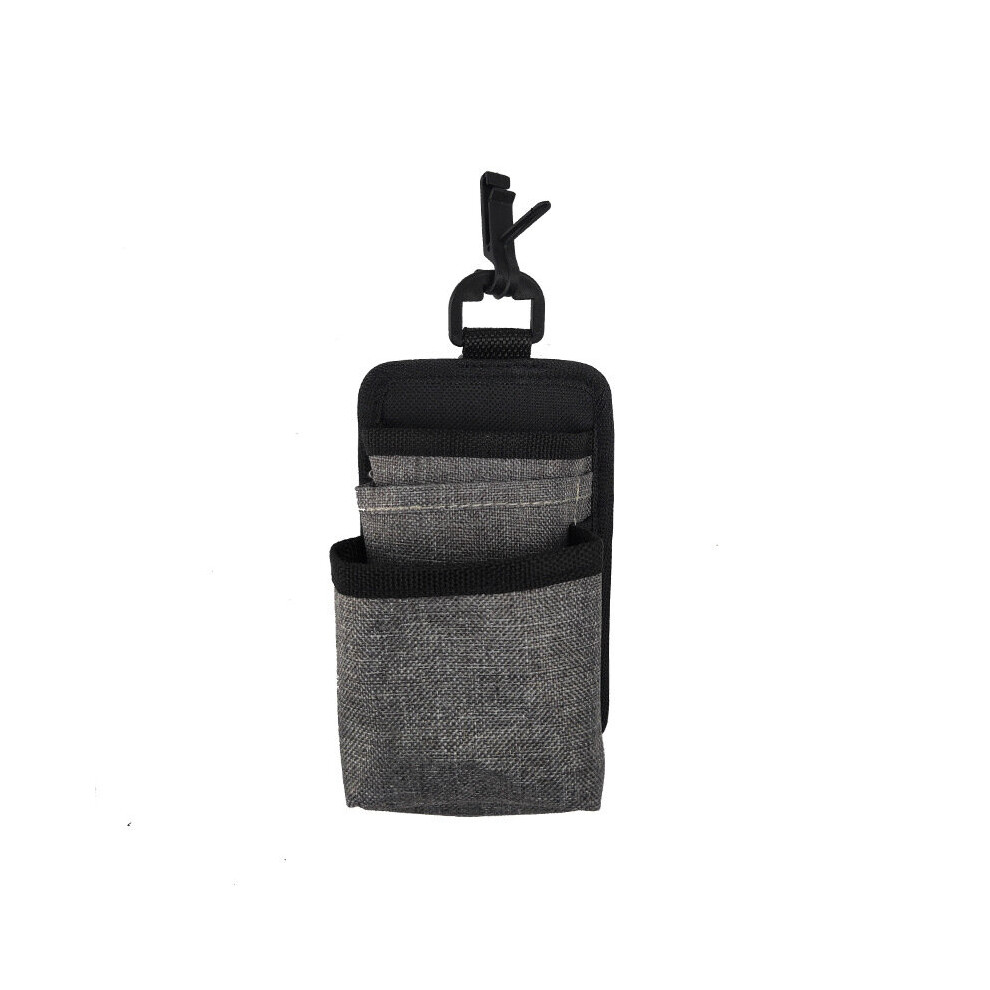 (Gray) 2Pcs Car Air Vent Pocket Hanging Storage Pouch Phone Holder Interior Accessories Gray 768655094101