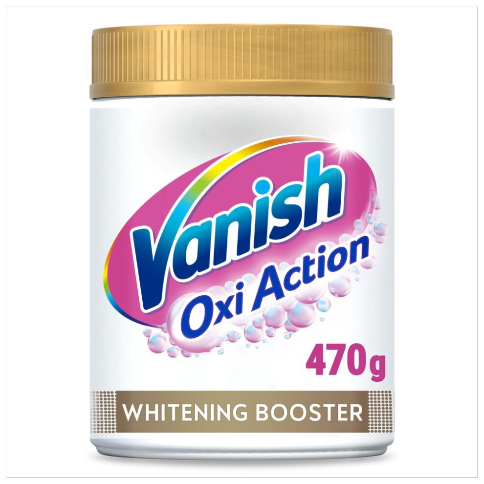 Vanish Oxi Action Crystal White Powder Fabric Stain Remover + Whitener 470g (Pack of 6)