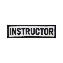(Black/Yellow) PLAYWELL INSTRUCTOR PATCH - BLACK/WHITE