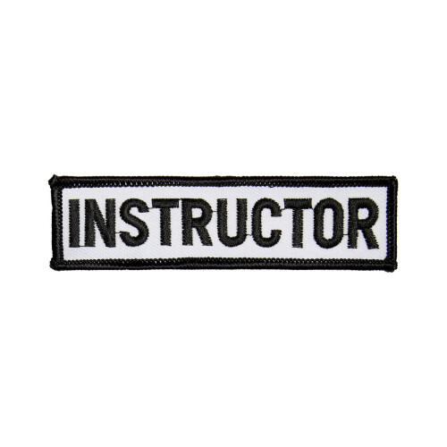 (Black/Yellow) PLAYWELL INSTRUCTOR PATCH - BLACK/WHITE