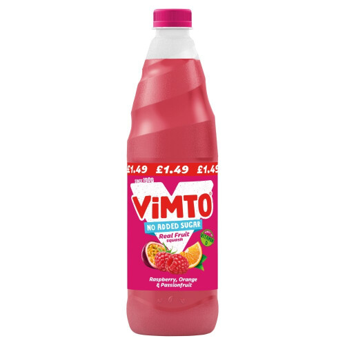 Vimto Raspberry, Orange & Passionfruit 725ml (Pack of 12) 1