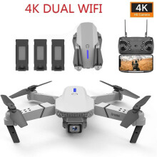 3 Batteries Drone 4K HD Selfie Camera WIFI FPV Foldable RC Quadcopter