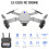 Drone X Pro WIFI FPV 4K HD Camera 3 Batteries Foldable RC Quadcopter 2