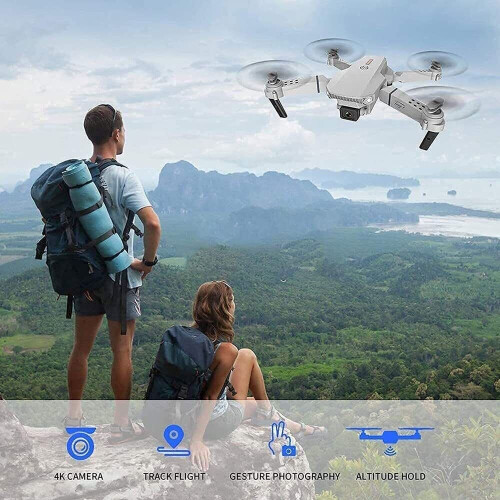 Drone X Pro WIFI FPV 4K HD Camera 3 Batteries Foldable RC Quadcopter 2