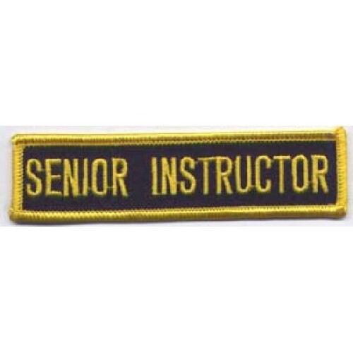 PLAYWELL SENIOR INSTRUCTOR PATCH: P124