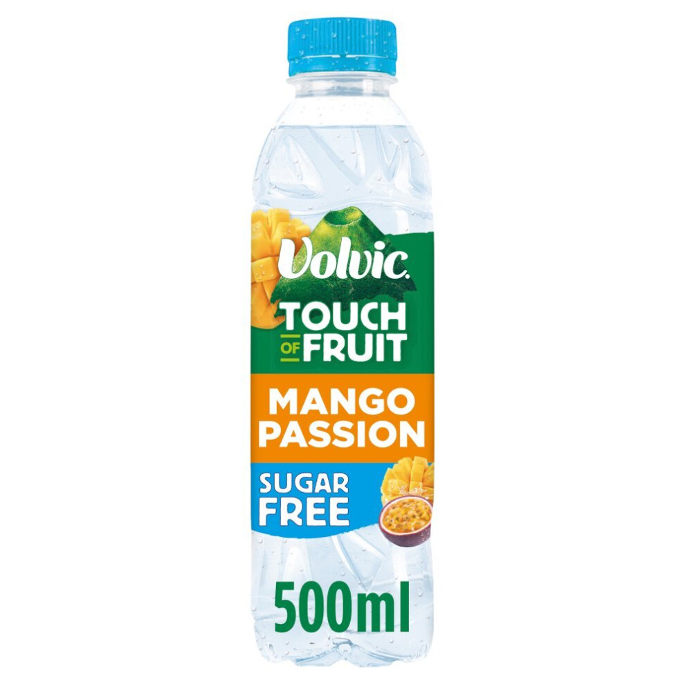 Volvic Touch of Fruit Sugar Free Mango and Passion 500ml (Pack of 12)