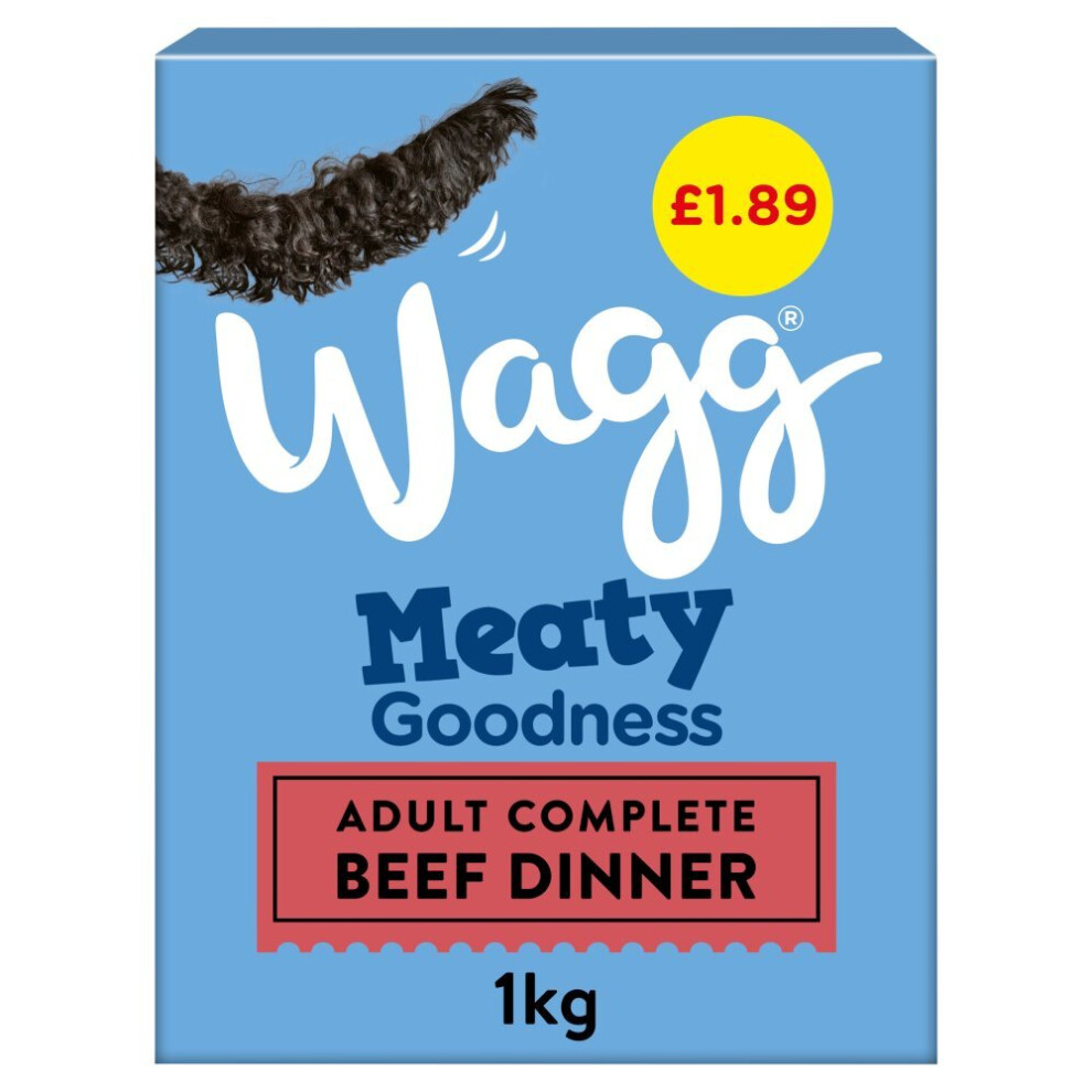 Wagg Meaty Goodness Adult Complete Beef Dinner 1kg (Pack of 5)