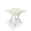 Living And Home (White) Folding Wooden Dining Table 70x70cm 4