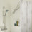 Sealskin Shower Curtain Rail Foldable Bath Closet Hanging System Bathroom 2