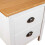 VidaXL vidaXL 2x Solid Wood Pine Bedside Cabinet Hill White Sideboard Side Cabinet 7