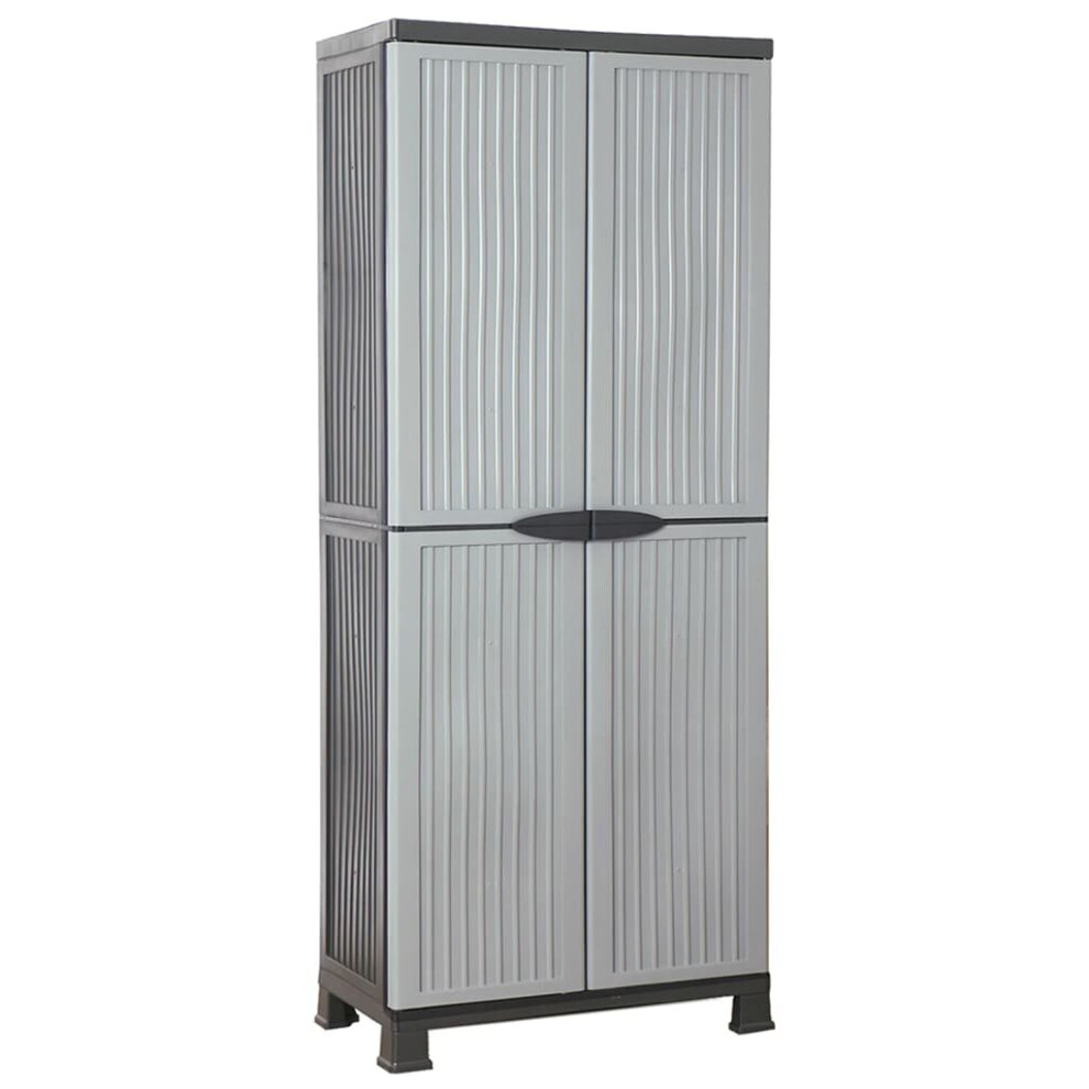 vidaXL Plastic Cabinet Home Organiser Storage Locker Rack Cabinet Cupboard