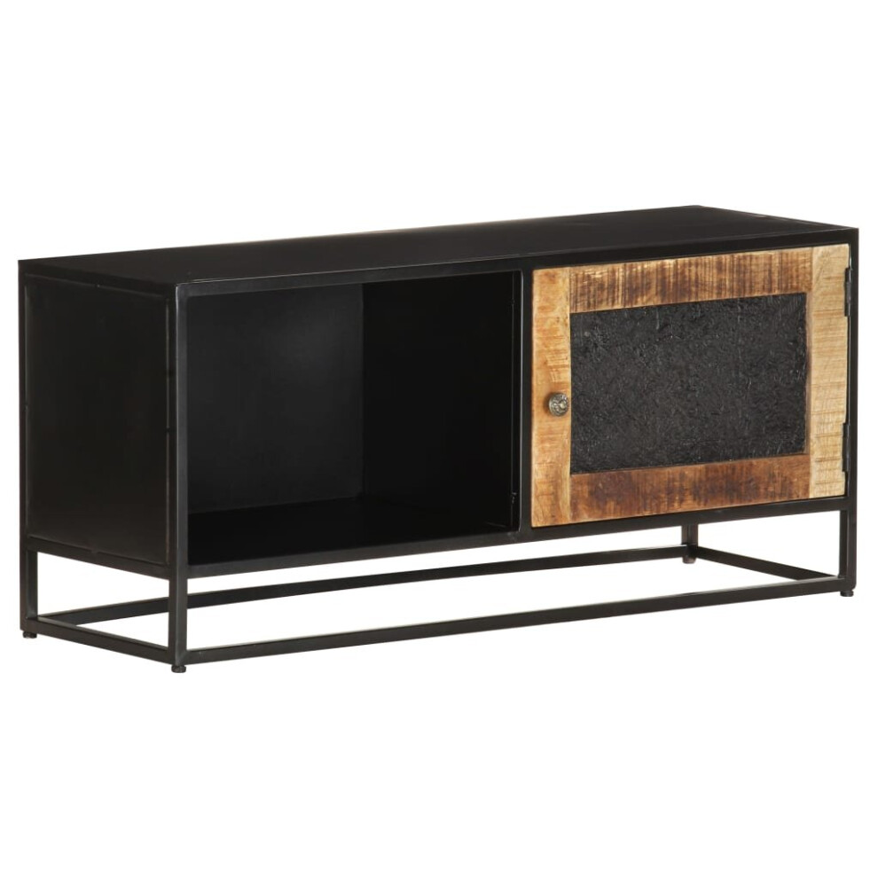 Vidaxl Rough Mango Wood Tv Cabinet Console Table Stereo Media Stand Sideboard