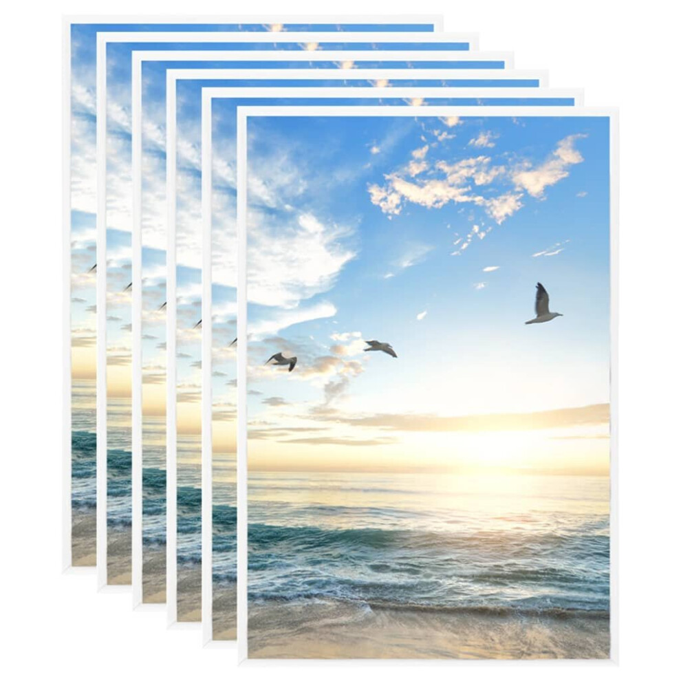 vidaXL 5x Photo Frames Collage for Table White 21x29.7cm MDF Picture Frame