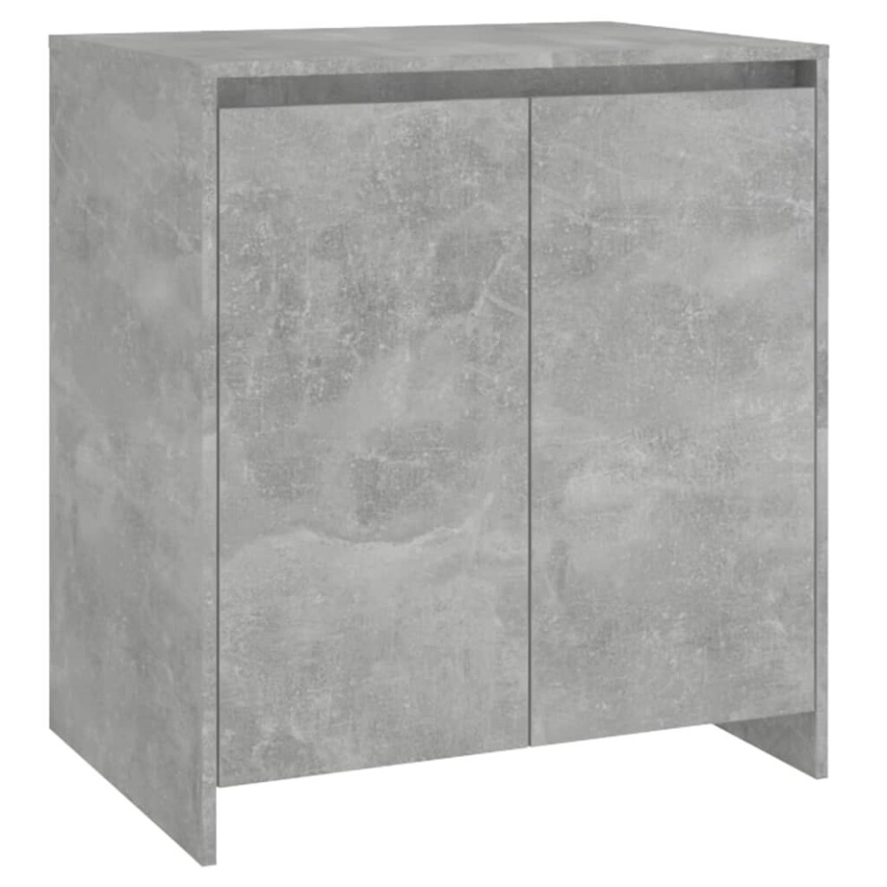 B&Q -  Sideboard Concrete Grey 70X41X75 Cm Engineered Wood - Image 3