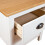 VidaXL vidaXL 2x Solid Wood Pine Bedside Cabinet Hill White Sideboard Side Cabinet 6