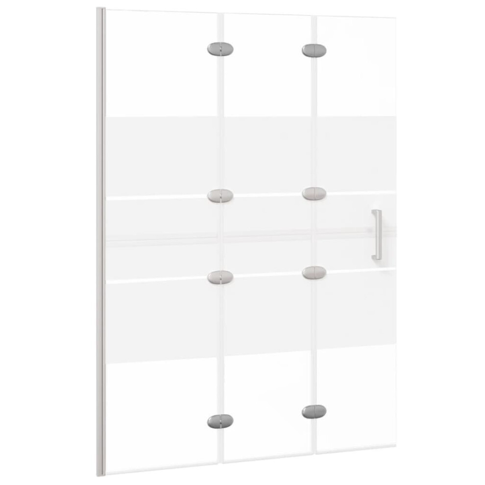 Vidaxl Folding Shower Enclosure Esg White Shower Screen Cubicle Bath Cabin