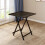 Living And Home (Black) Folding Wooden Dining Table 70x70cm 1