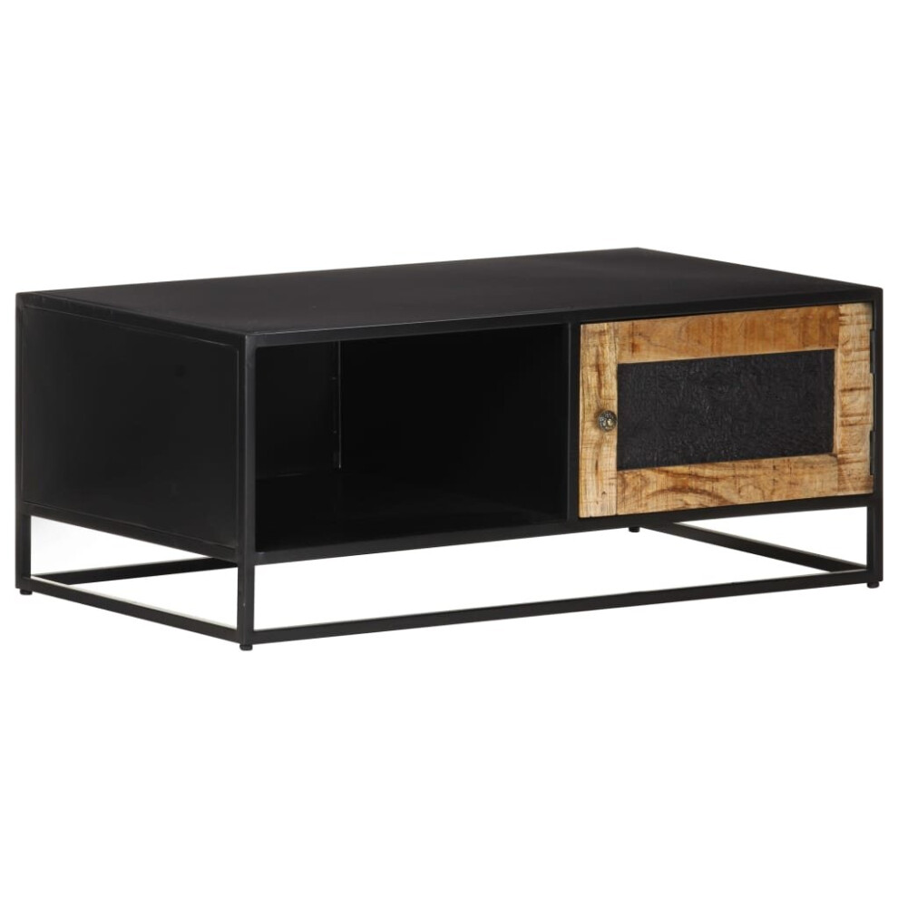 vidaXL Rough Mango Wood Coffee Table Side Telephone Table Living Room Home