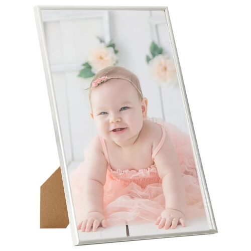 VidaXL vidaXL 3x Photo Frames Collage for Table Silver 21x29.7cm MDF Picture Frame 1