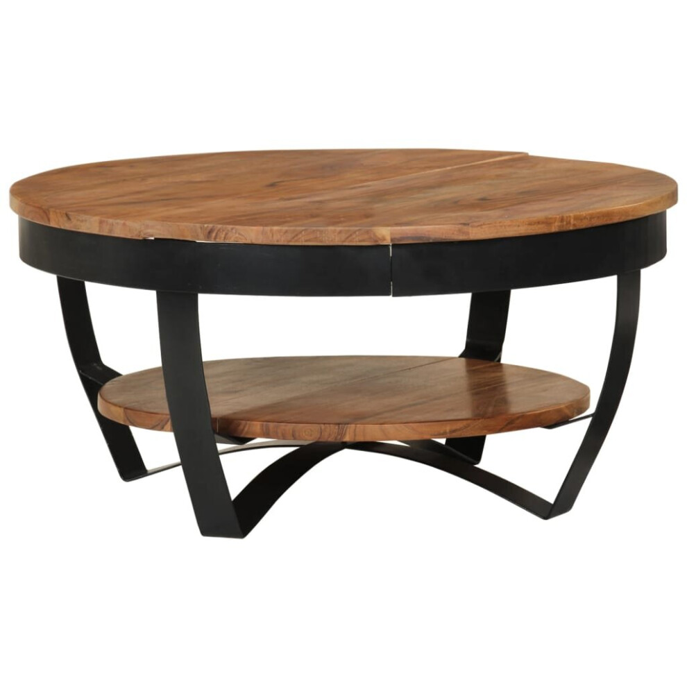 vidaXL Solid Acacia Wood Coffee Table Living Room Furniture Wooden Side Table