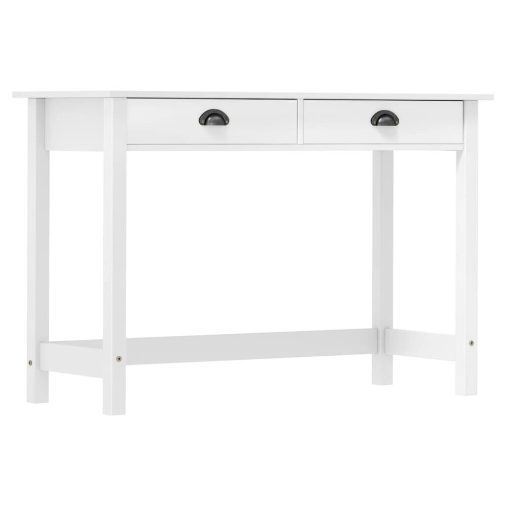 Vidaxl Solid Wood Pine Console Table Hill With 2 Drawers End Accent Table