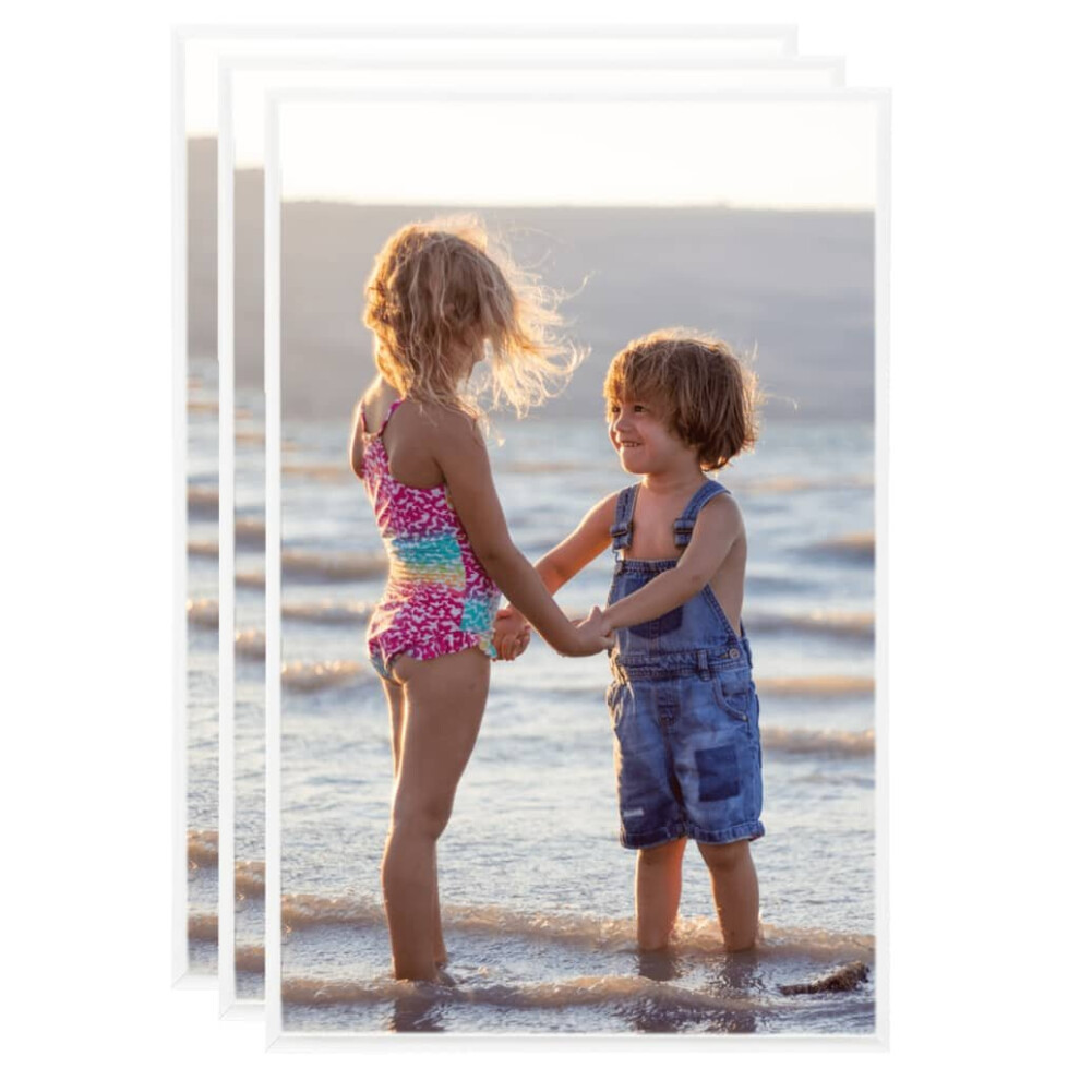 Vidaxl 3X Photo Frames Collage For Table 13X18 Cm Mdf Picture Frame White