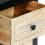 VidaXL vidaXL Solid Mango Wood Hand Carved Bedside Cabinet Grey 40x30x50cm Storage 6