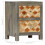 VidaXL vidaXL Solid Mango Wood Bedside Cabinet Grey 40x30x50cm Storage Cupboard Stand 8