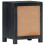 VidaXL vidaXL Solid Mango Wood Hand Carved Bedside Cabinet Grey 40x30x50cm Storage 4
