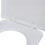 VidaXL vidaXL Soft-close Toilet Seat Square White Bathroom Furniture Accessories Lid 12