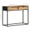 VidaXL vidaXL Rough Mango Wood Console Table Natural Cane Accent Table Living Room 10