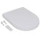 VidaXL vidaXL Soft-close Toilet Seat Square White Bathroom Furniture Accessories Lid 10