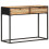 VidaXL vidaXL Rough Mango Wood Console Table Natural Cane Accent Table Living Room 11