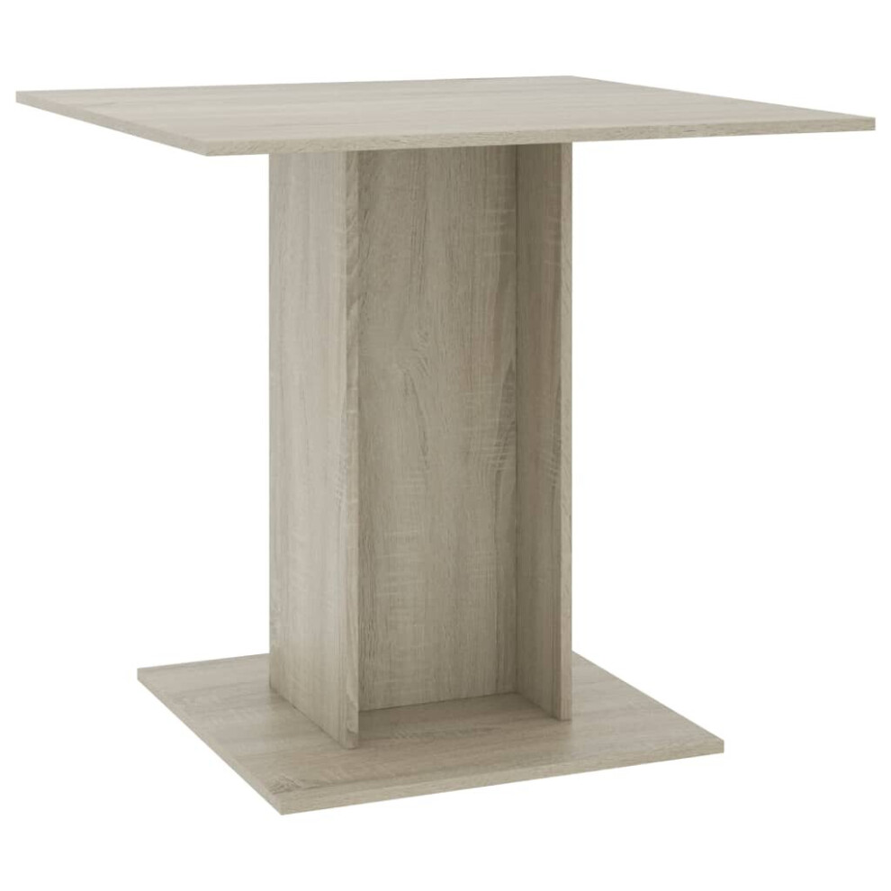 Simply Chosen 4U Vidaxl Dining Table Sonoma Oak Engineered Wood Indoor Kitchen Table Furniture