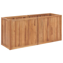 vidaXL højbed 150x50x70 cm, massivt teaktræ