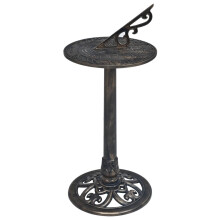 vidaXL Sundial Bronze Plastic Elegant Garden Outdoor Patio Backyard Sundials
