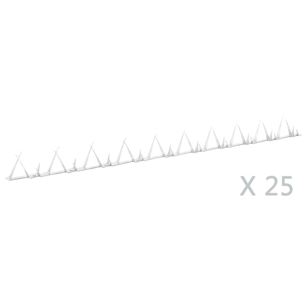Vidaxl 25X Wall Spikes Steel 1 M Fence Wall Spike Security Anti-Climb Spike