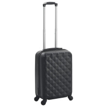 vidaXL Hardcase Trolley Black ABS Travel Luggage Bag Suitcase Organiser Case