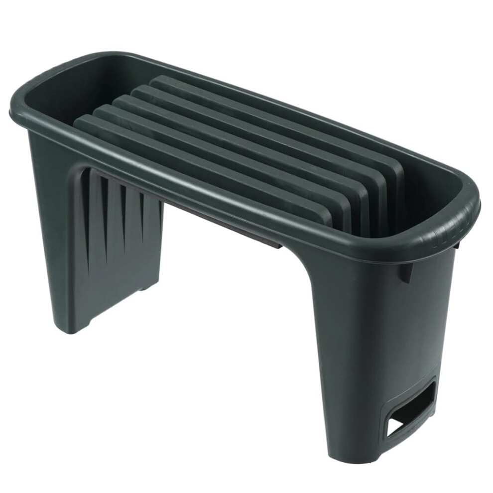 Nature Gardening Stool Kneeler Chair Seat Cushion 65.5x25x34 cm Green 6020308