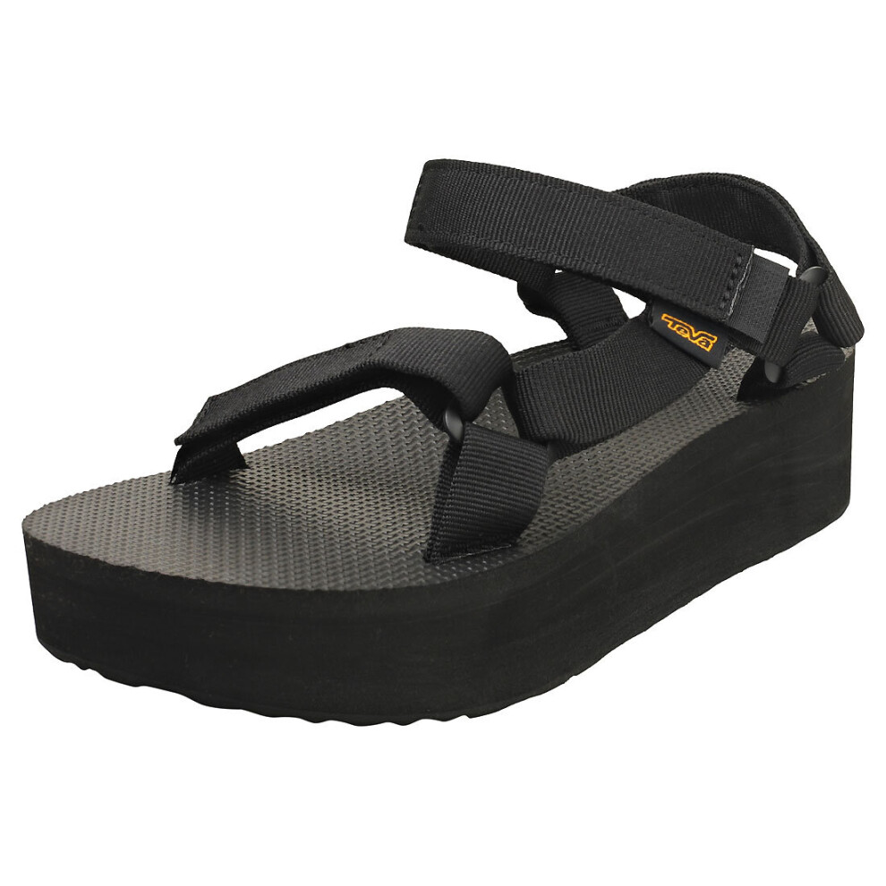 Teva Flatform Universal Womens Walking Sandals in Black - 4 UK