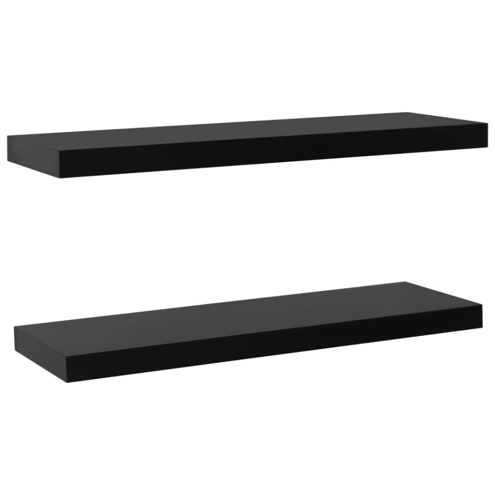 Vidaxl 2X Floating Wall Shelves Hanging Wall Mounted Storage Display Racks 8719883835471