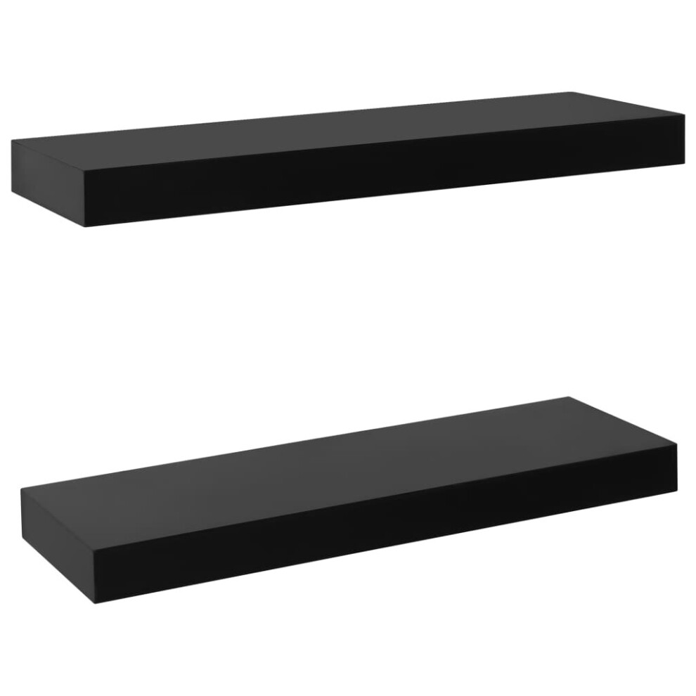 Simply Chosen 4U Vidaxl 2X Floating Wall Shelves Hanging Wall Mounted Storage Display Racks