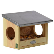 Comedero para ardillas - L 17,6 x l 25,3 x H 18,7 cm - Madera