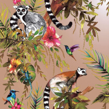 DUTCH WALLCOVERINGS Wallpaper Lemur Rose Gold Wall Covering Wallpaper Panel